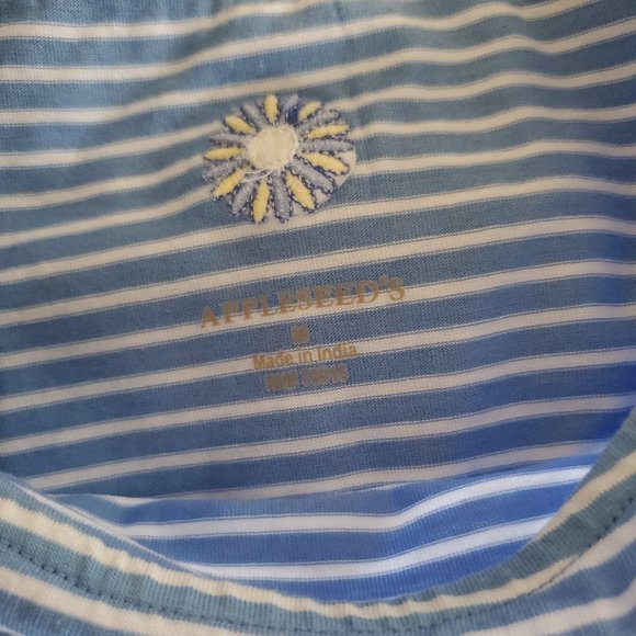 APPLESEED'S STRIPED TOP WITH EMBROIDERED DAISIES - Picture 5 of 7